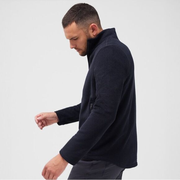 Mack Weldon Latitude Fleece Full-Zip large black NWT - Picture 6 of 11